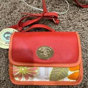 Spartina 449 Red and Orange Crossbody Bag